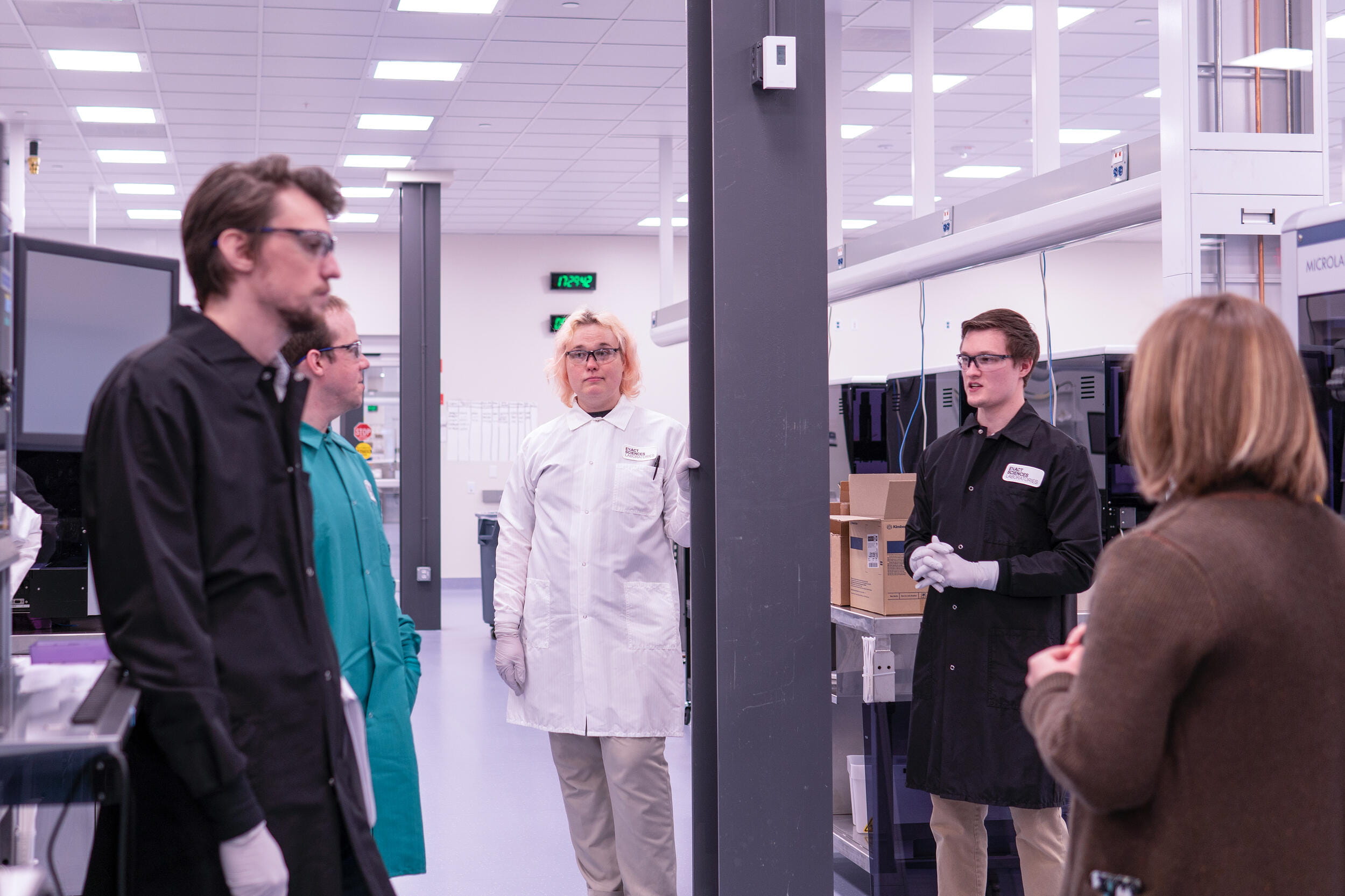 Opened in 2019, Exact Sciences is using available space within its Nexus One lab for COVID-19 testing.